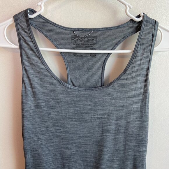 NWOT Patagonia Gray Capilene Cool Lightweight Racerback Tank Top - Picture 6 of 6